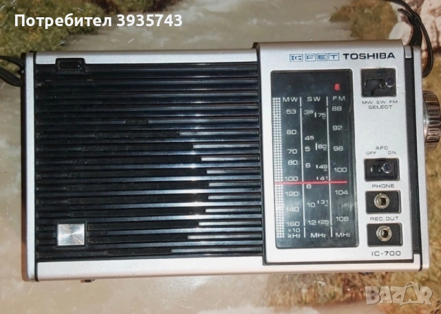 Toshiba  IC 700 C - радио ПРОМОЦИЯ, снимка 2 - Радиокасетофони, транзистори - 54561047