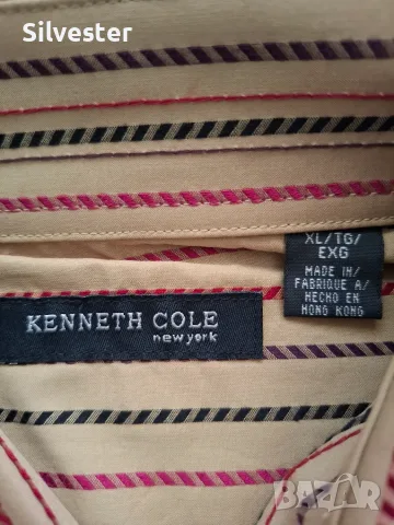 Мъжка официална маркова риза Kenneth Cole NEW YORK, размер XL, NEW, снимка 9 - Ризи - 55695298