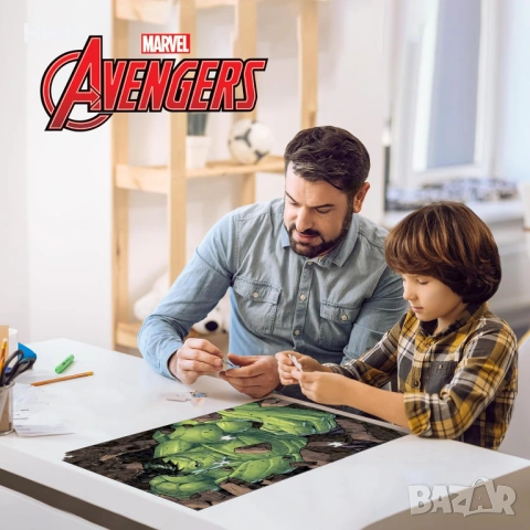 Пъзел Avengers с Отмъстителите, в 3D метална кутия , снимка 8 - Игри и пъзели - 54525820