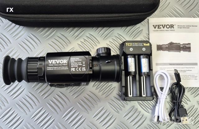 Термо монокъл VEVOR HT-C18, <40 mK, OLED дисплей За нощно наблюдение, лов, инспекции и технически пр, снимка 5 - Оборудване и аксесоари за оръжия - 54404379