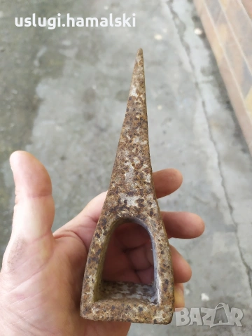 Стара брадва с печат, снимка 6 - Антикварни и старинни предмети - 53986453