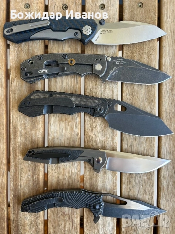 Продавам ножове от колекция Zero Tolerance , Custom Knife Factory, снимка 2 - Колекции - 54440597