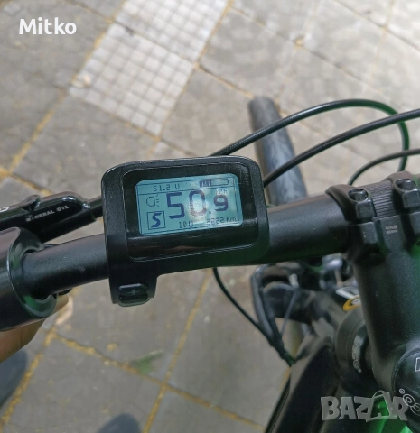 29 цола електрически алуминиев велосипед с 9 скорости с ръчна газ вдига 50 км в час 750вата, снимка 13 - Велосипеди - 54981057