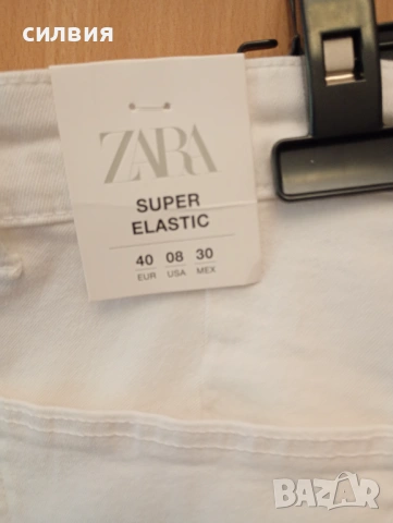 Бели дънки Zara, снимка 3 - Дънки - 54893263