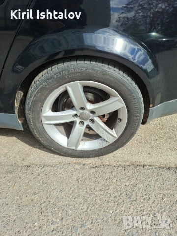 Джанти с гуми 17 5х112 от ауди а5 7.5ж ет 28 audi 7.5j et 28, снимка 1 - Гуми и джанти - 54570110