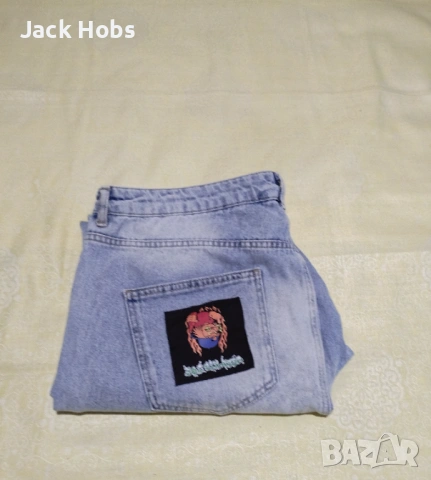 Дамски дънки /накъсани с нашивки , снимка 5 - Дънки - 54142636