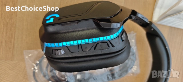  Безжични геймърски слушалки Logitech G935 Wireless 7.1 LIGHTSYNC – Пълен комплект, снимка 6 - Слушалки за компютър - 54826349