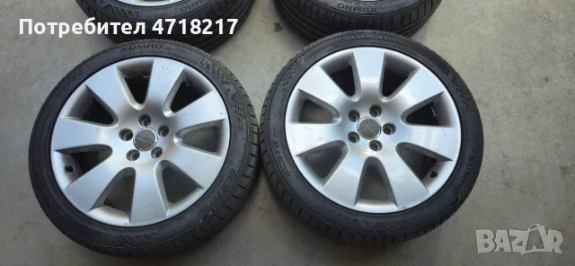 Оригинални джанти Audi A6 C6 4F 18 с летни гуми, снимка 13 - Гуми и джанти - 55587849