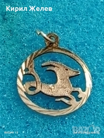 Сребърен медальон зодиакален знак КОЗИРОГ ♑ много красив 16738, снимка 6 - Колиета, медальони, синджири - 54546727