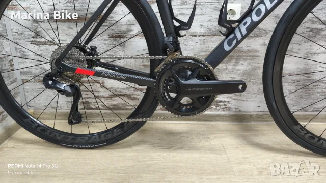 Карбонов шосеен велосипед Cipollini Dolomia Disc Ultegra Di2 Aeolus RSL 37 Carbon | L, снимка 3 - Велосипеди - 55335823