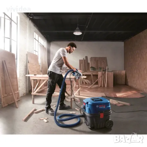 Прахосмукачка Bosh GAS 12-25 PL професионална heavy duty, снимка 4 - Прахосмукачки - 55467939