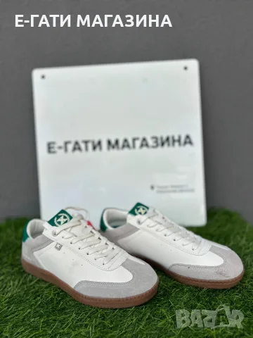 Дамски кецове XTI, бели със зелен акцент, 39 номер