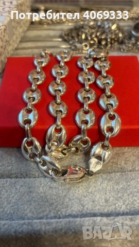 Сребърен синджир като нов 925