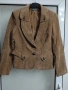 Тъмно бежаво сако кадифе BG46, снимка 1