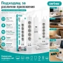 Разклонител Aerbes с 5 контакта 4 USB портове Type-C и 2м кабел, снимка 6