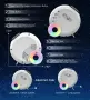 Galaxy Projector, 17-цветна проекторна светлина, нощна лампа Aurora, 15 бели шума, 12 диска, снимка 7