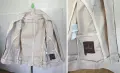 М размер Оригинално MONCLER Дамско Яке Монклер Бежово Дънково 100% Памук, снимка 7