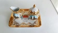 Vintage , порцеланов комплект на Kleiber Bavaria , украсен с 22-каратово злато, снимка 1