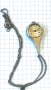 Винтидж дамски часовник колие със сребърно синджирче GUB GLASHUTTE 17JW. Работи Перфектно., снимка 1