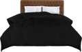 Utopia Bedding завивка 220x240см микрофибър черна, снимка 1