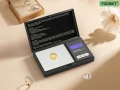 Дигитална везна 500g 0.01g прецизно джобно бижутерско микро кантарче точно измерване, снимка 2