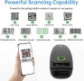 W7 Мини безжичен 2D баркод скенер – Bluetooth, 2.4GHz и USB, QR и баркод четец, снимка 3