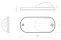LED Странична Габаритна Лампа с Мигач W161 – Универсална 12V/24V, снимка 5