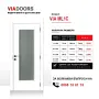 Бяла MDF врата Модел VIA ML1 | 70/80/90 см | Покритие Меламин | Пълен комплект, снимка 2