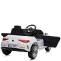 Бяла акумулаторна кола Mercedes Benz CLS350 с кожена седалка 12V, снимка 4