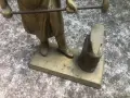 стара бронзова пластика /фигура/ КОВАЧ, снимка 6