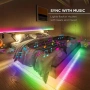 Smart WiFi RGB LED контролер Tuya, дистанционно с 24 бутона, димер, музикален и гласов контрол 10332, снимка 7