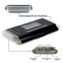 LEAGY 20/24 4/6/8 пинов 4.6 см LCD тестер за захранване за компютър, SATA, IDE, HDD, ATX, ITX НОВО, снимка 3