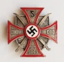 WW2 3 Райх емайлирана значка на 5-ти Донски казашки полк, снимка 1