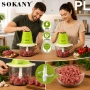 Мощен практичен чопър с 5 ножа,2л. SOKANY Код P2769, снимка 3