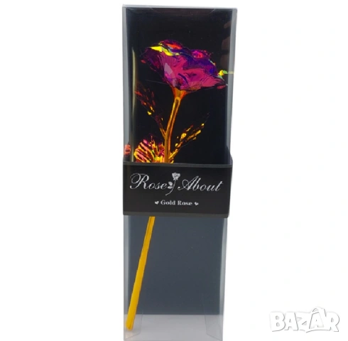 Светеща роза в кутия вечен подарък LED роза за любим човек, снимка 4 - Подаръци за жени - 54009018