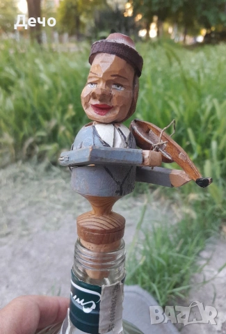 Anri Ръчно изработен стопер за бутилка Hand carved 

