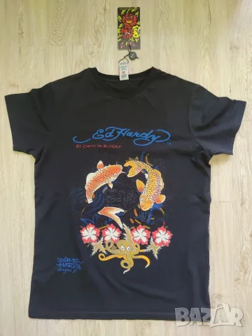 Мъжка тениска Ed Hardy с етикет
