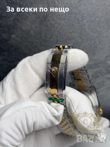Rolex Datejust gold and silver Мъжки Часовник С Автоматичен Механизъм Код Chronolux2, снимка 5 - Мъжки - 55077838