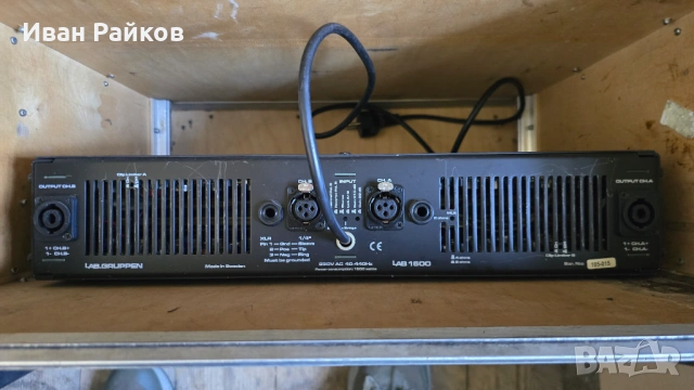 Продавам усилвател LAB GRUPPEN  LAB-1600 , снимка 2 - Ресийвъри, усилватели, смесителни пултове - 54456907