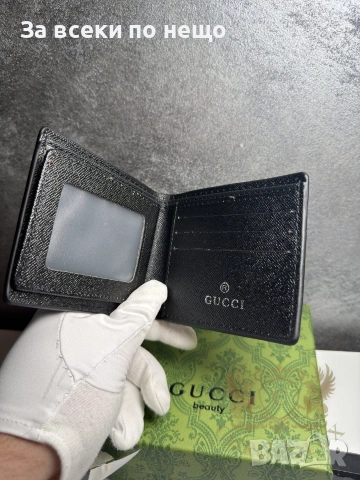 Gucci Snake Мъжки Черен Портфейл С Кутия Код Chronolux6, снимка 4 - Портфейли, портмонета - 55078367