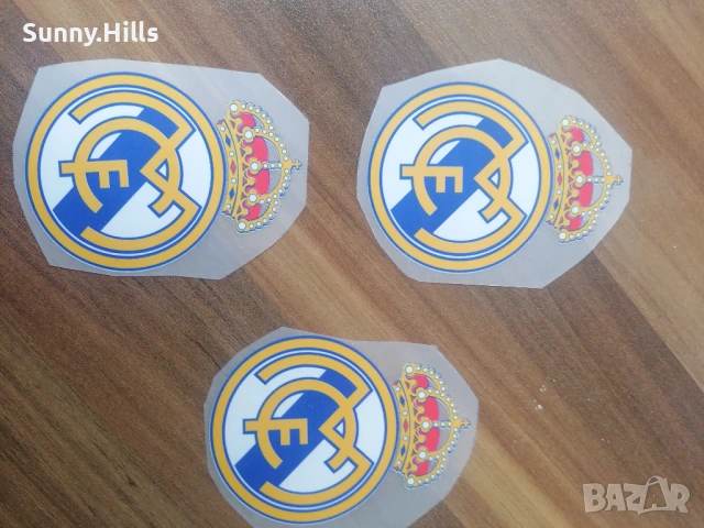 Стикери за дрехи Real Madrid емблема поставяне с ютия, снимка 4 - Други - 54399450