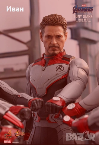 Хот Тойс / Hot Toys Tony Stark Team Suit MMS537, снимка 8 - Колекции - 55252876