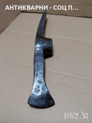 Соц Стара Ръчно Кована Голяма Киркобрадва 2.400кг. НОМЕР 1425., снимка 2 - Антикварни и старинни предмети - 54102218