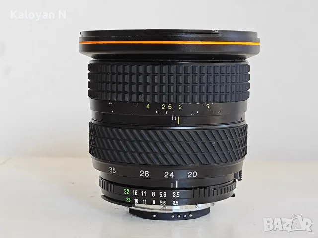 Обектив Tokina AF 20-35mm f/3.5-4.5 за Nikon F байонет, снимка 6 - Обективи и филтри - 55688266