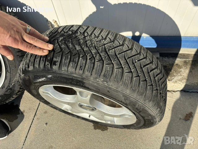 Джанти със зимни гуми за Seat 5x100 16'', снимка 6 - Гуми и джанти - 54100986