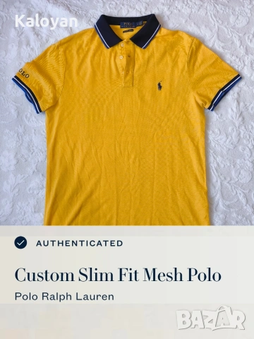 Оригинална мъжка тениска Polo Ralph Lauren размер M custom slim fit