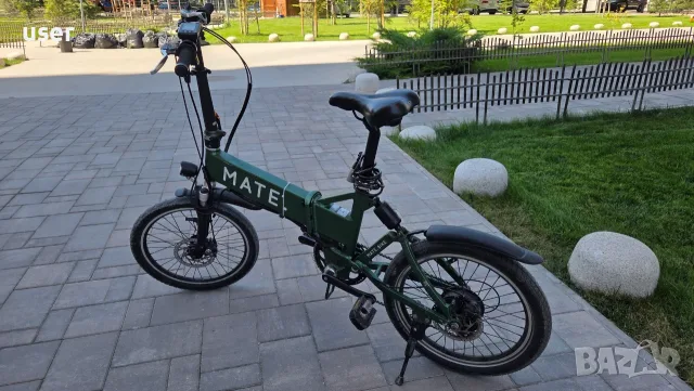 Сгъваем електрически велосипед 20" MATE City Foldable e-Bike - 250w сгъваемо електрическо колело, снимка 2 - Велосипеди - 55692491