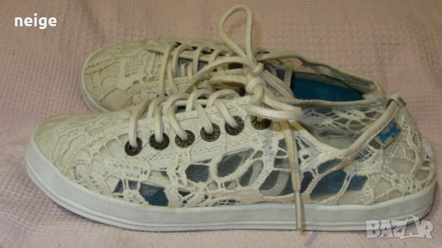 Blowfish Malibu Cabala дантелени кецове, обувани веднъж (40-40,5), снимка 2 - Кецове - 54670279