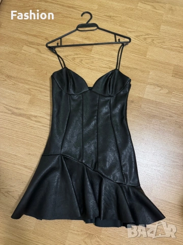 Кожена рокля Zara, снимка 2 - Рокли - 54459097