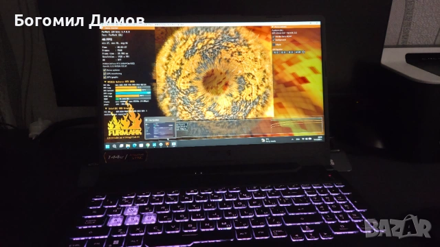 Долна част за ASUS TUF Gaming F15 (клавиатура и тъч пад)